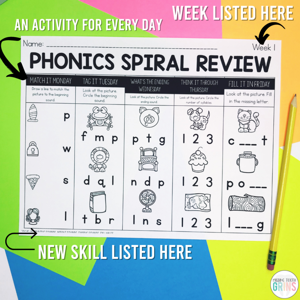 Phonics Spiral Review 6 Things You Need To Know Missing Tooth Grins Phonics Spiral Review 6 Things You Need To Know Missing Tooth Grins