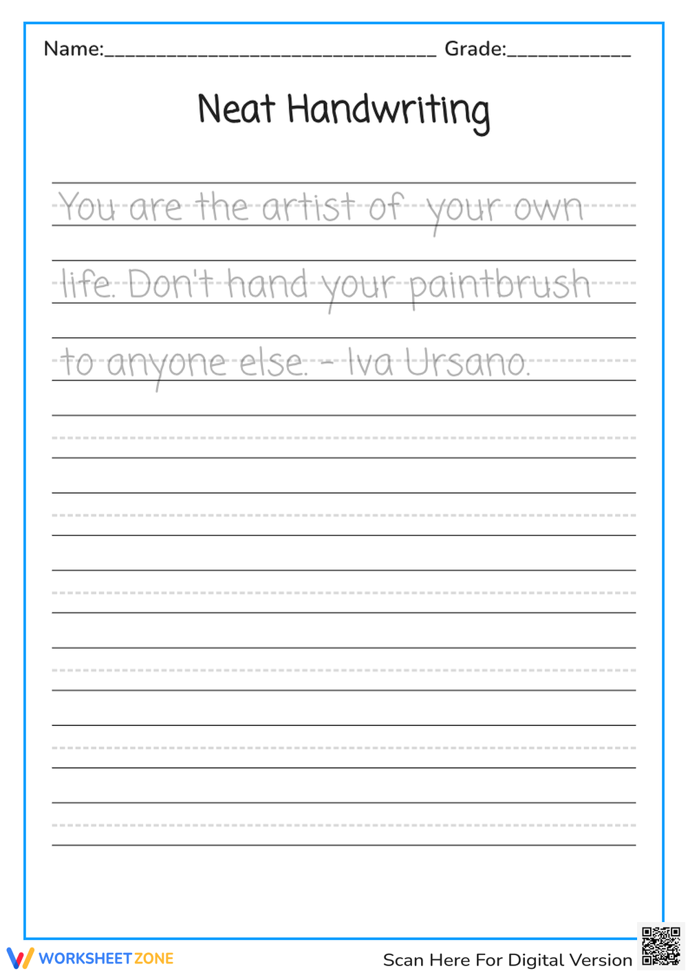 Printable 3rd Grade Handwriting Worksheets Writing Worksheets For Creative Kids Free PDF Printables Worksheets Library