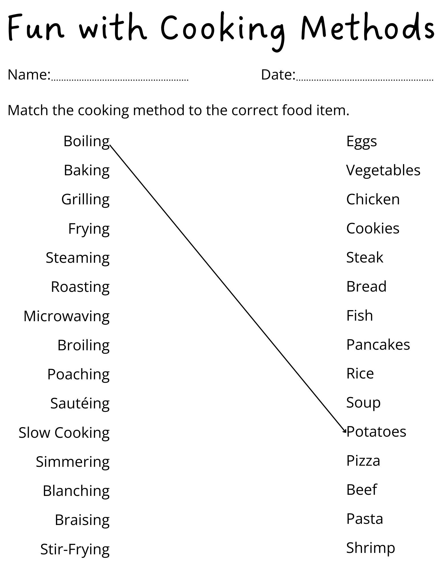 At The Baker S Free Worksheet SKOOLGO