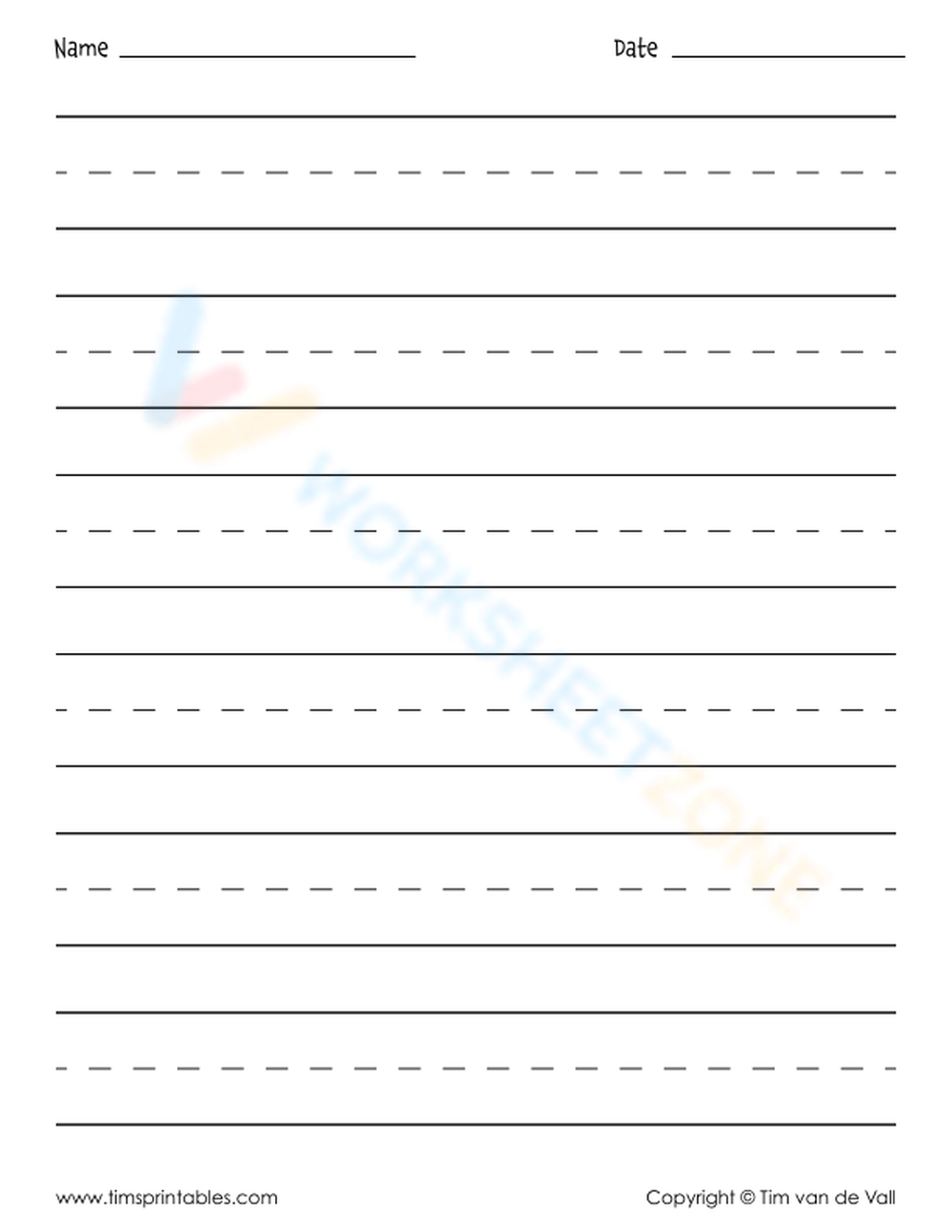 Printable Blank Handwriting Worksheets Free Custom Printable Handwriting Worksheet Templates Canva