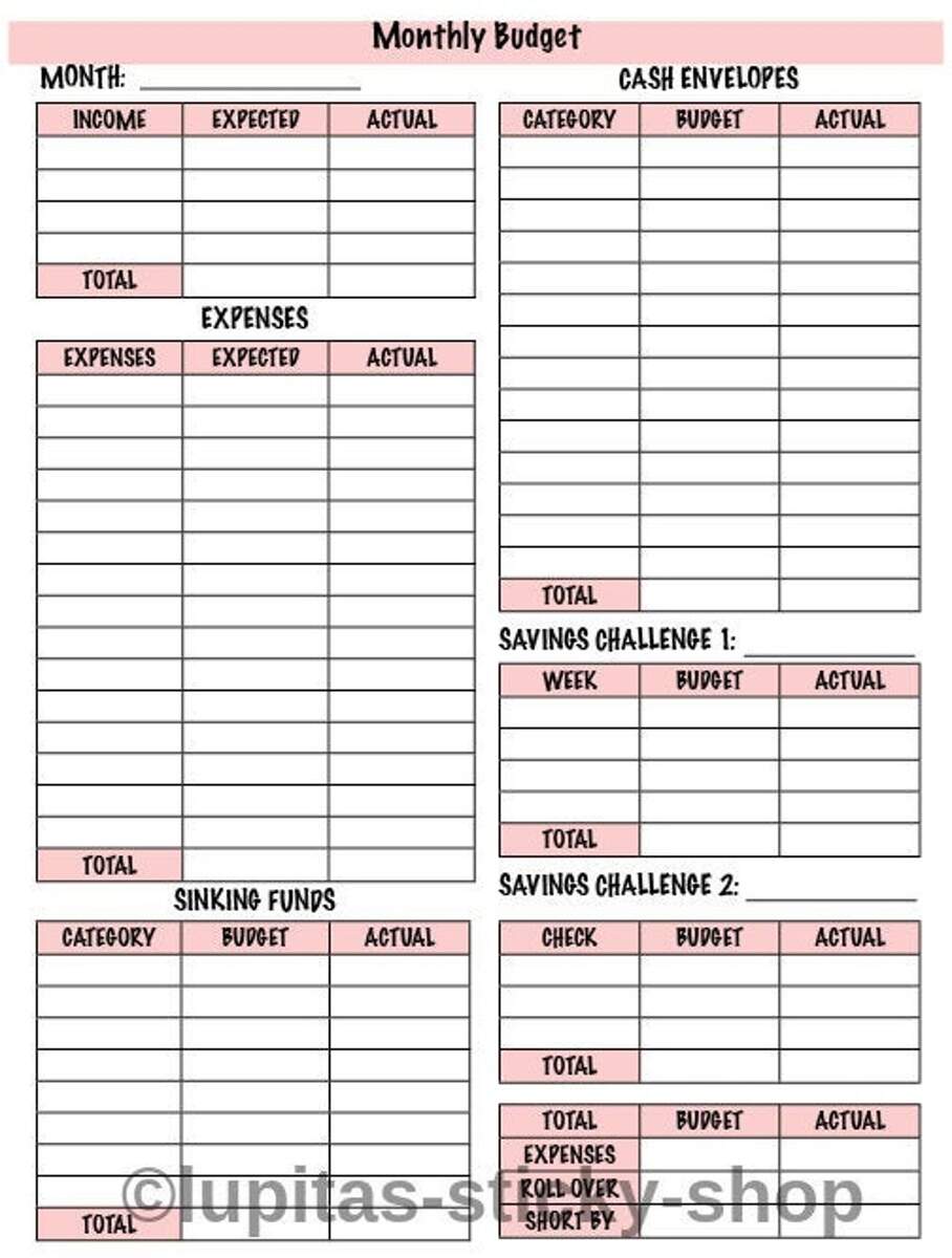 Printable Budget Sheet Sinking Funds Cash Envelopes Savings Challenge Etsy Printable Budget Sheet Sinking Funds Cash Envelopes Savings Challenge Etsy