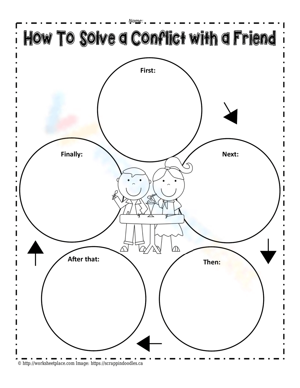 Printable Conflict Resolution Worksheets Printable Conflict Resolution Worksheets