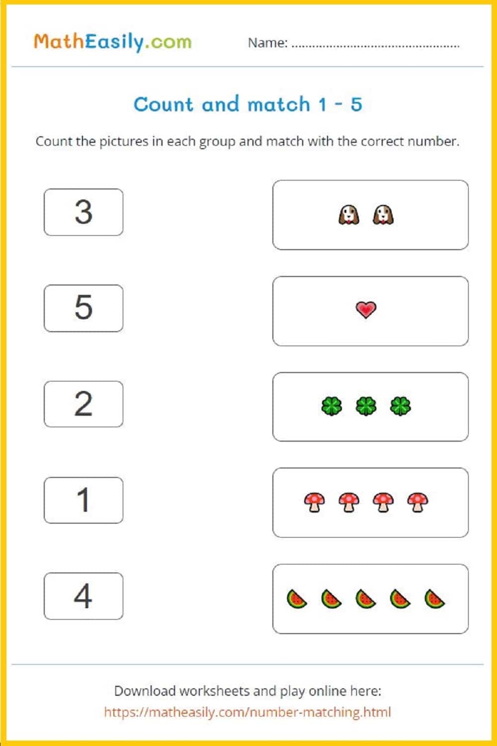Printable Kindergarten Math Worksheets PDF Free Download Printable Kindergarten Math Worksheets PDF Free Download