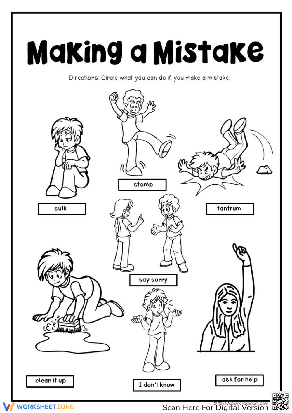 Printable Kindergarten Social Skills For Autism Worksheets Free Social Skills Worksheets 2026
