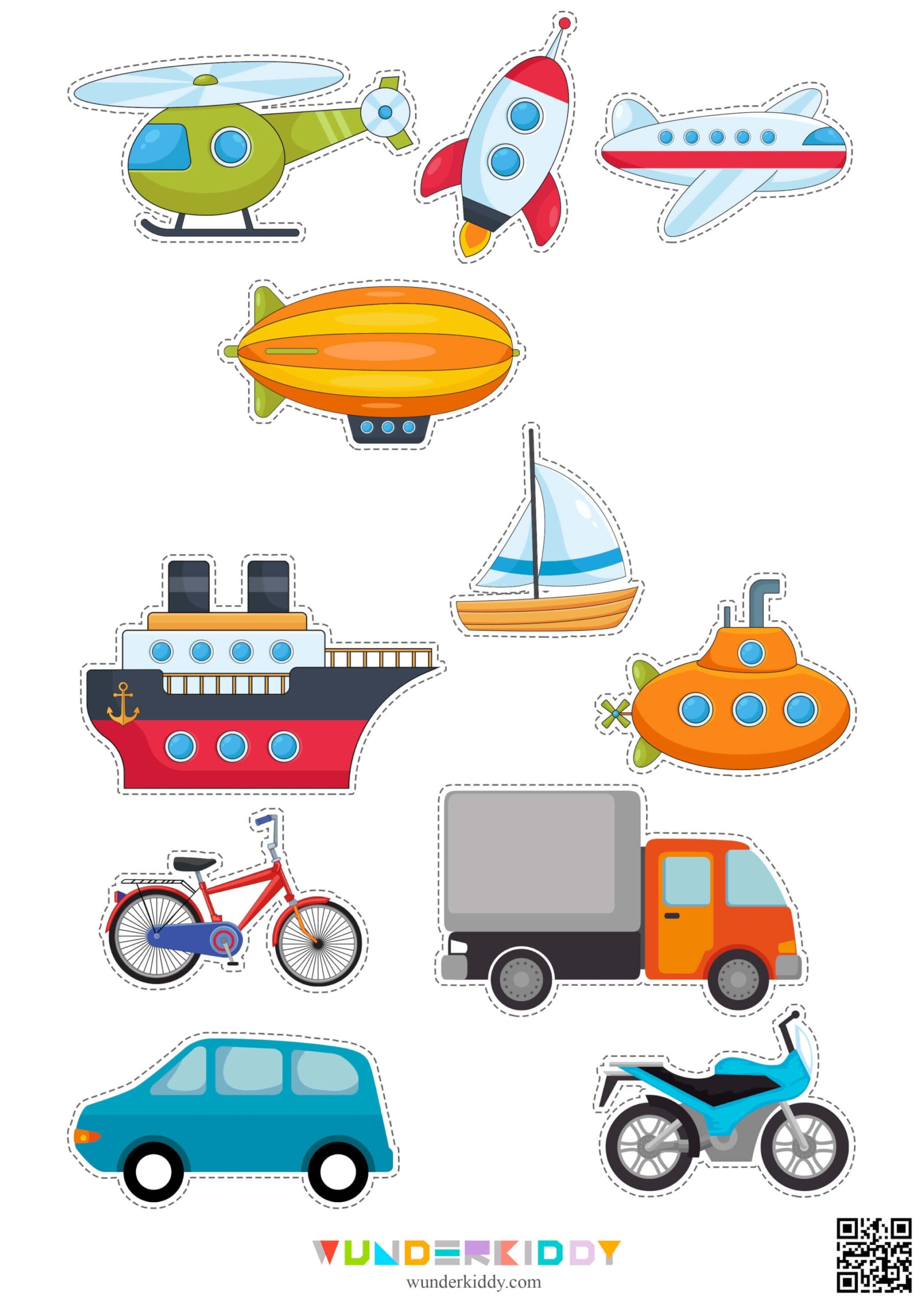 Printable Land Air Water Transportation Matching Activity Printable Land Air Water Transportation Matching Activity