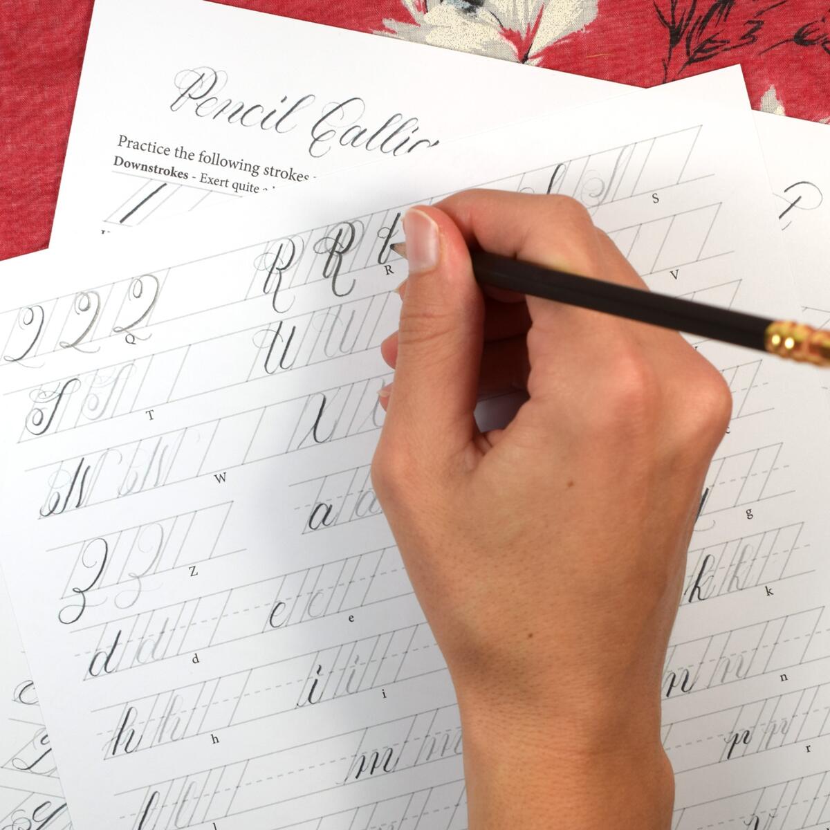 Printable Pencil Calligraphy Worksheet The Postman S Knock All Of TPK S Free Calligraphy Practice Worksheets A Master List The Postman S Knock