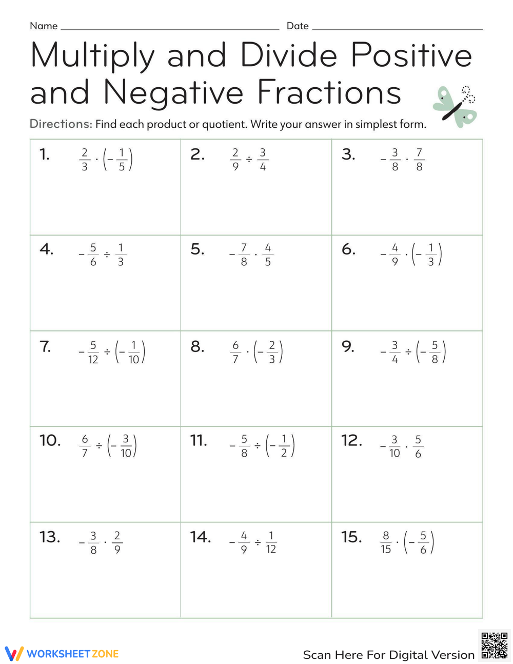 Printable Rational Numbers Worksheets Printable Rational Numbers Worksheets