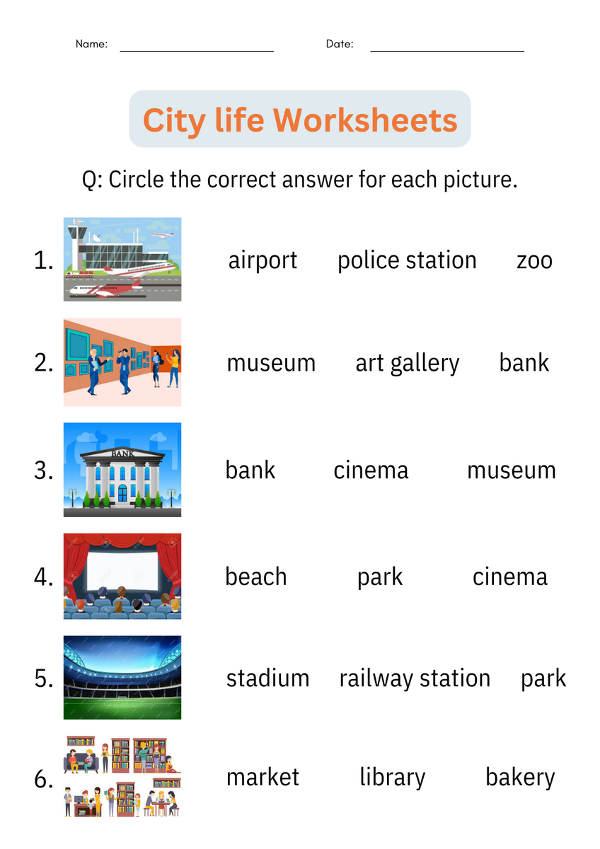 Printable Social Studies City And Village Life Activities Worksheets For Grade 1 Made By Teachers