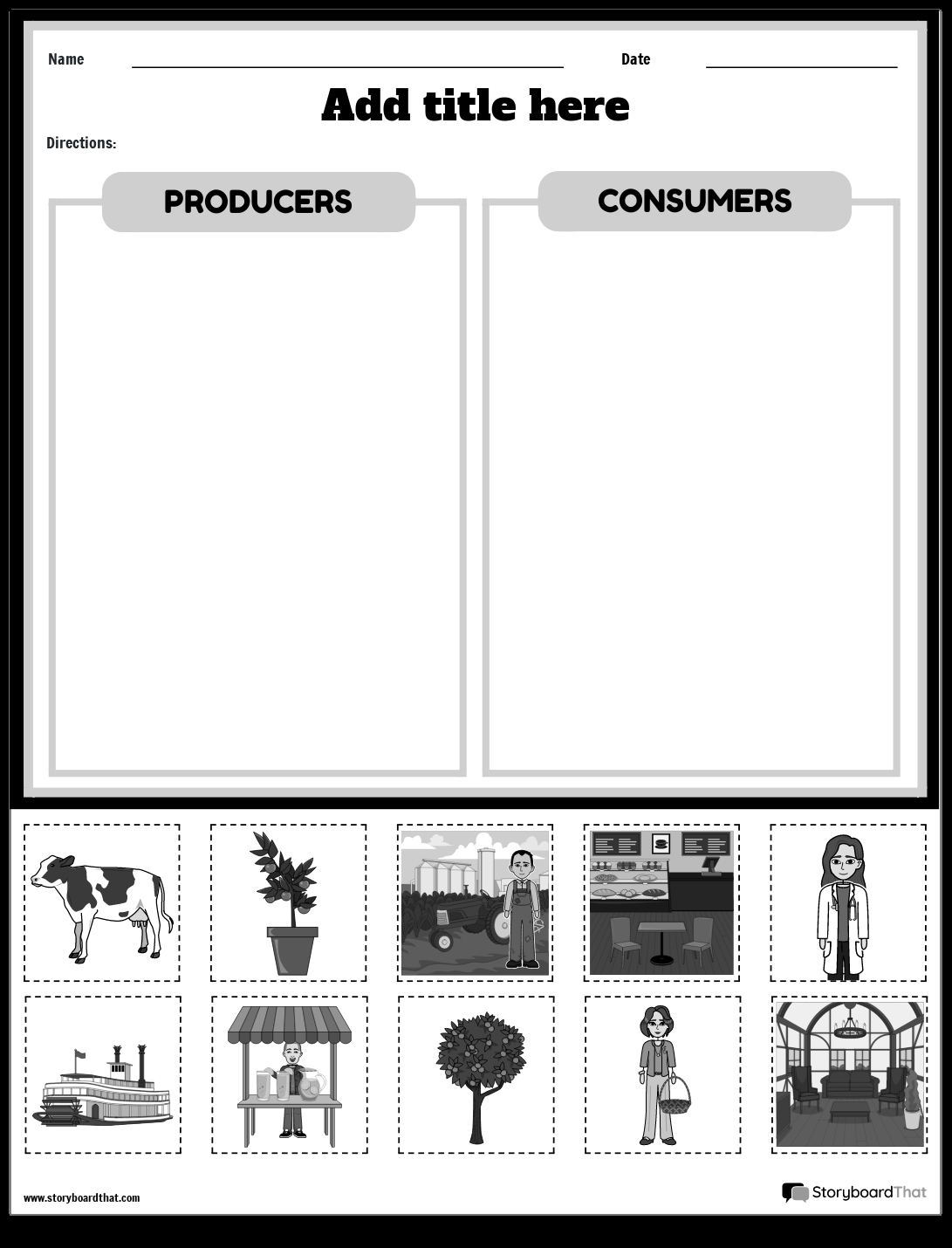 Producers Consumers Worksheets Free Ecology Activities