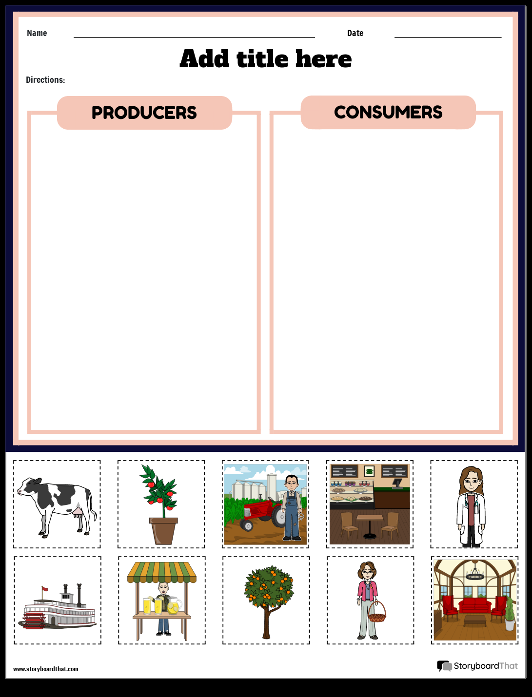 Producers Consumers Worksheets Free Ecology Activities