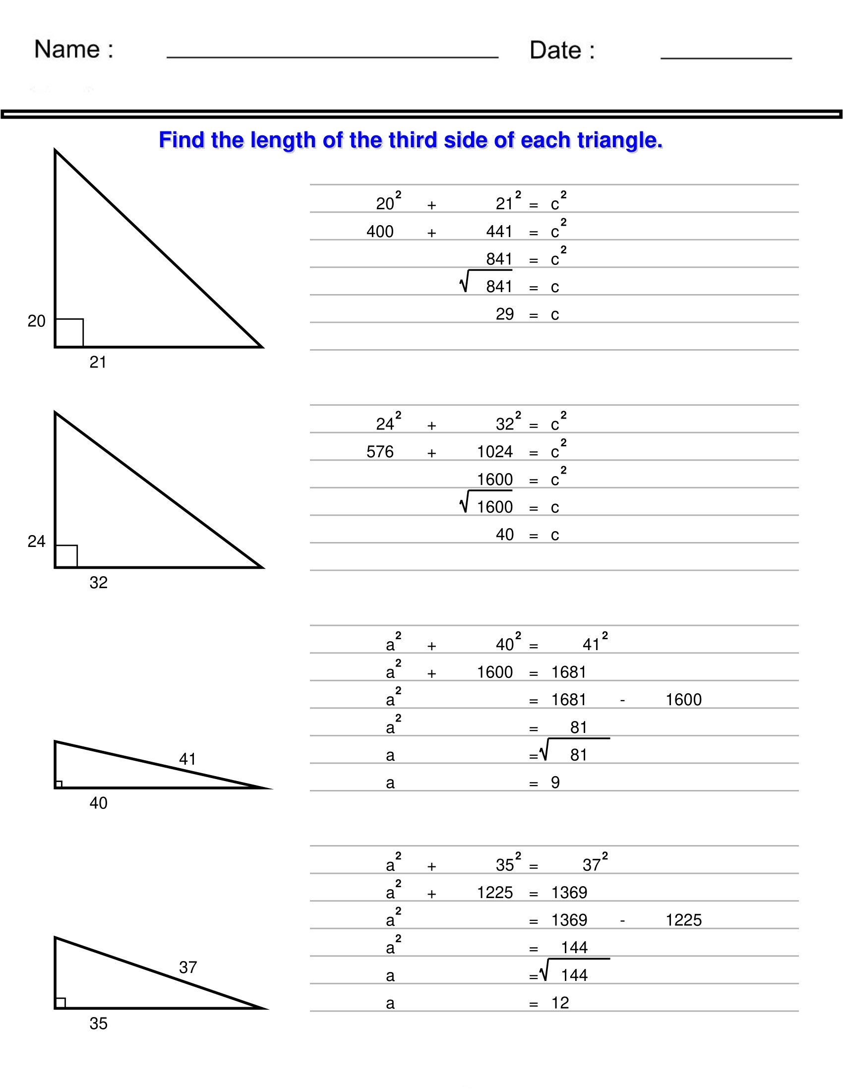 Free Worksheet Pythagorean Theorum Download Free Worksheet Pythagorean Theorum Png Images Free Worksheets On Clipart Library