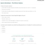 Quiz Worksheet The Winter Solstice Study