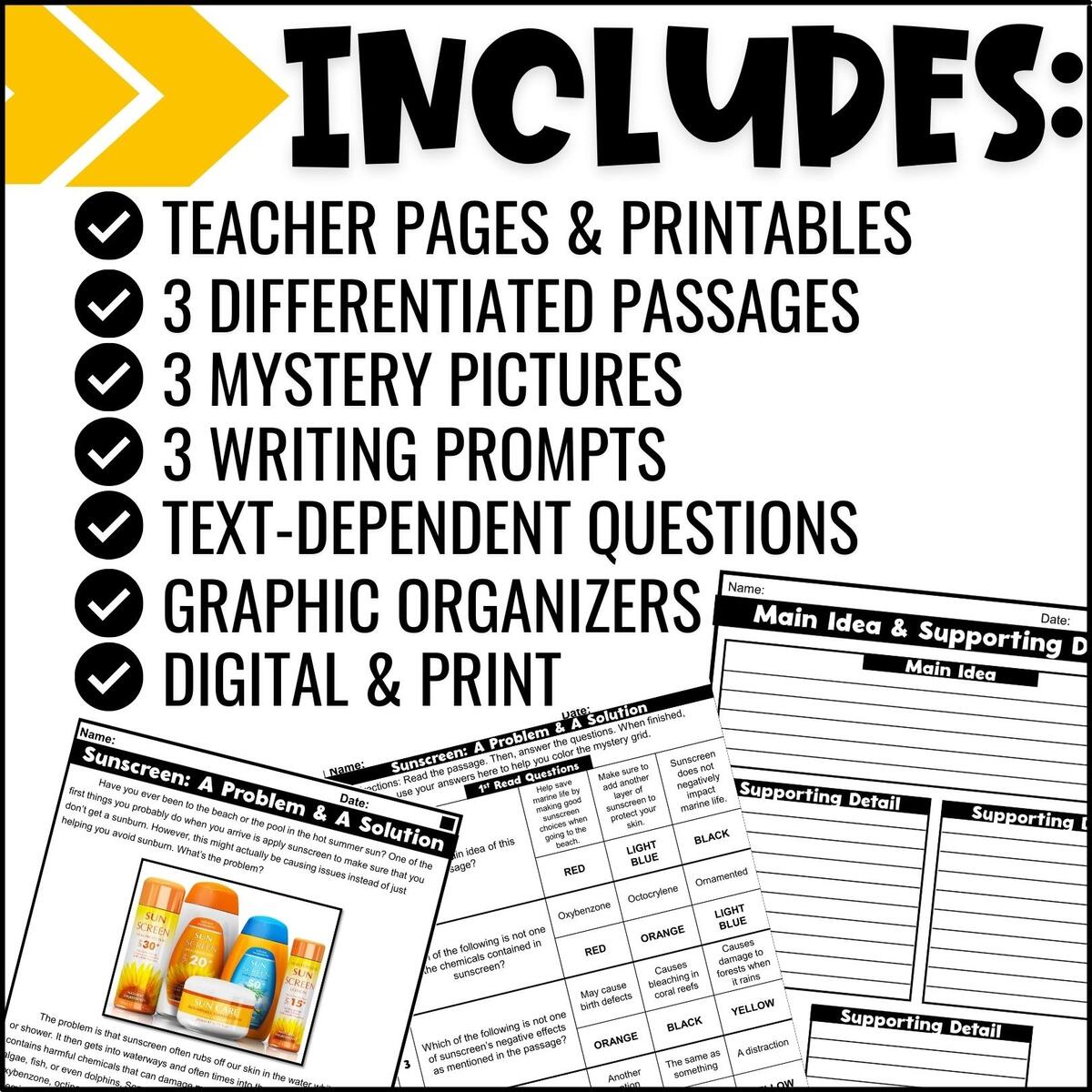 Reading Comprehension Passages With Mystery Pictures May Fun In 5th Grade MORE Reading Comprehension Worksheets FREEBIE Cinco De Mayo Reading Comprehension Passage