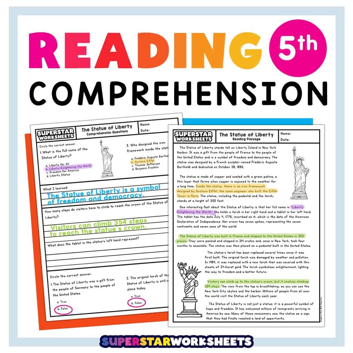 Reading Comprehension Worksheets Superstar Worksheets Reading Comprehension Worksheets Superstar Worksheets