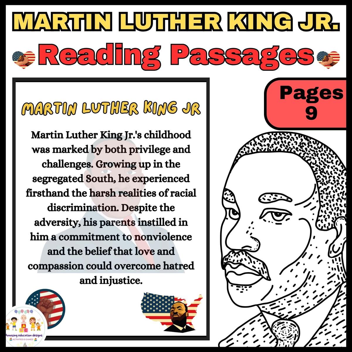 Reading Passages Worksheets Martin Luther King Jr Made By Teachers Reading Passages Worksheets Martin Luther King Jr Made By Teachers