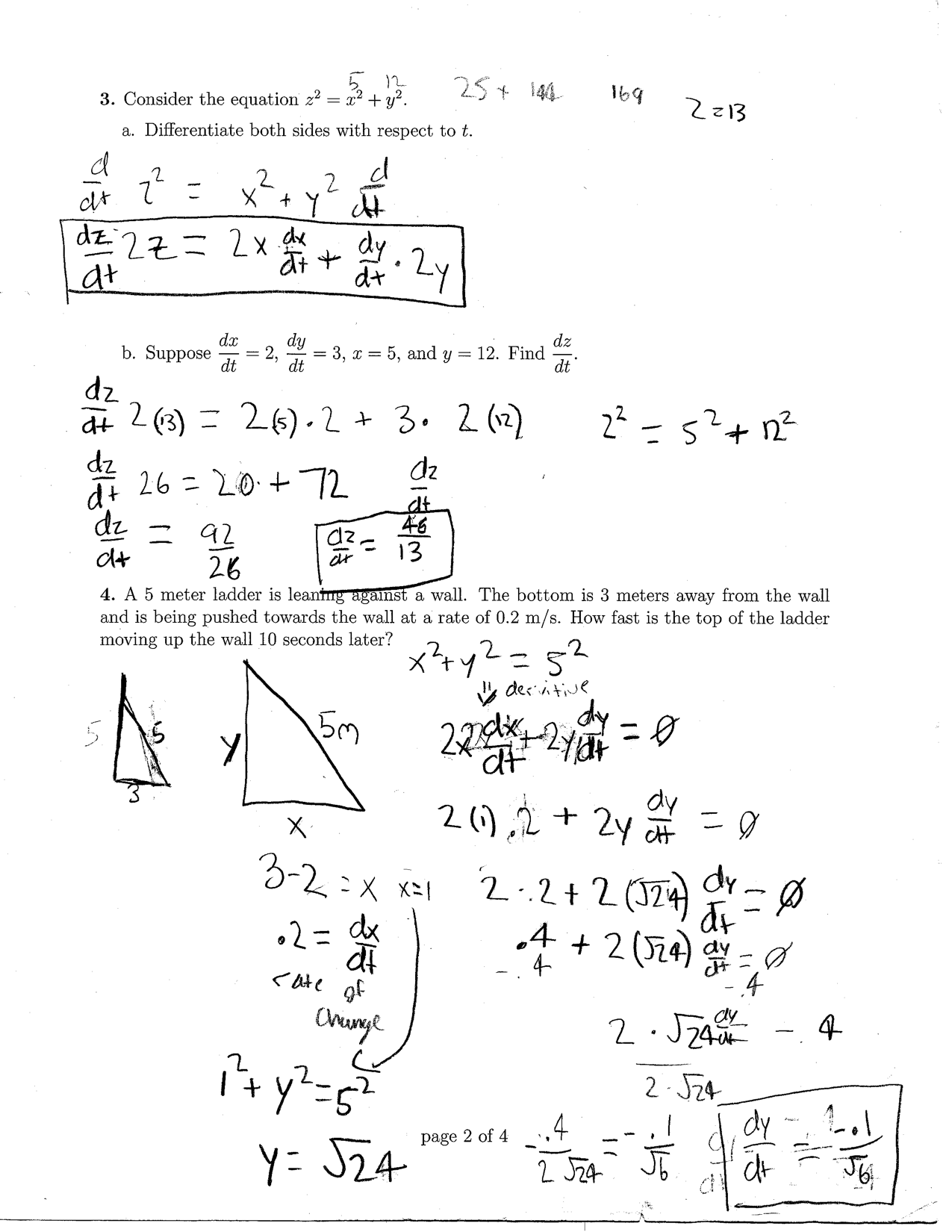 Related Rates Problems Zpattersoncalculus Worksheets Library Related Rates Problems Zpattersoncalculus Worksheets Library