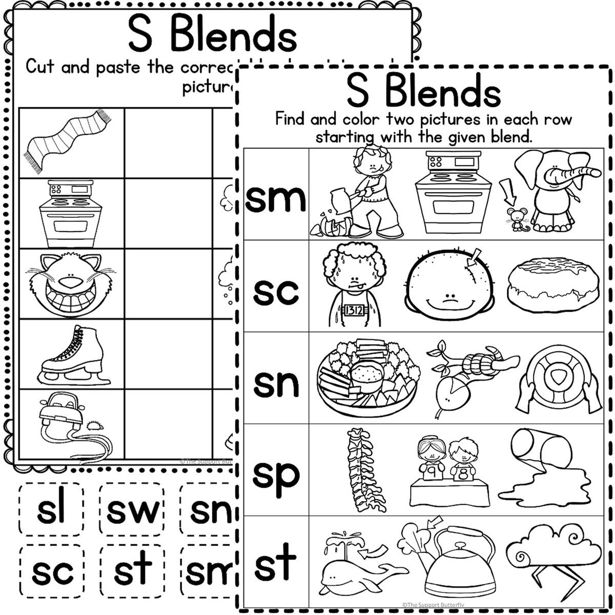 S L R Initial Blends Activities And Worksheets Made By Teachers Sl Pl Blends Worksheet Worksheets Library
