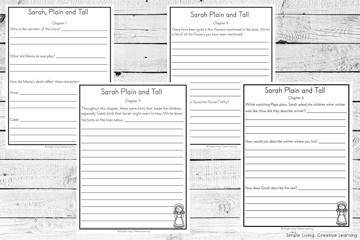 Sarah Plain And Tall Literature Study Simple Living Creative Learning Sarah Plain And Tall Literature Study Simple Living Creative Learning