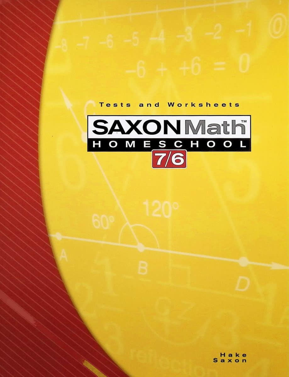 Saxon Math 7 6 Homeschool Tests And Worksheets 4th Edtion