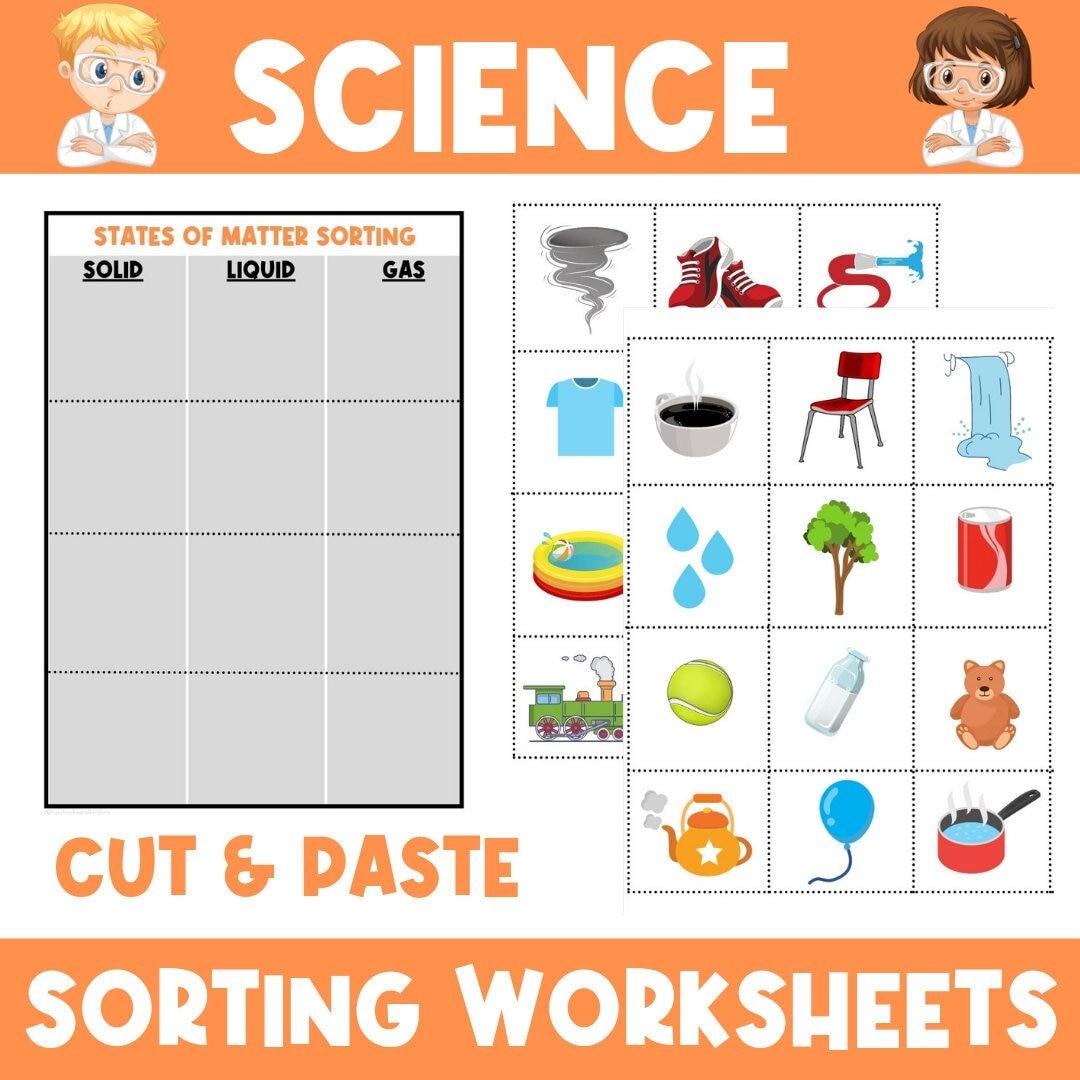 Science Sorting Worksheets Kindergarten Grade One Hot Or Cold Light Or Heavy States Of Matter Solid Liquid Gas Etsy Science Sorting Worksheets Kindergarten Grade One Hot Or Cold Light Or Heavy States Of Matter Solid Liquid Gas Etsy