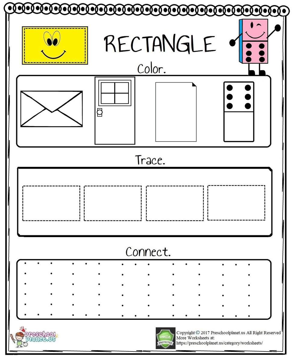Shape Woksheet Shapes Worksheets