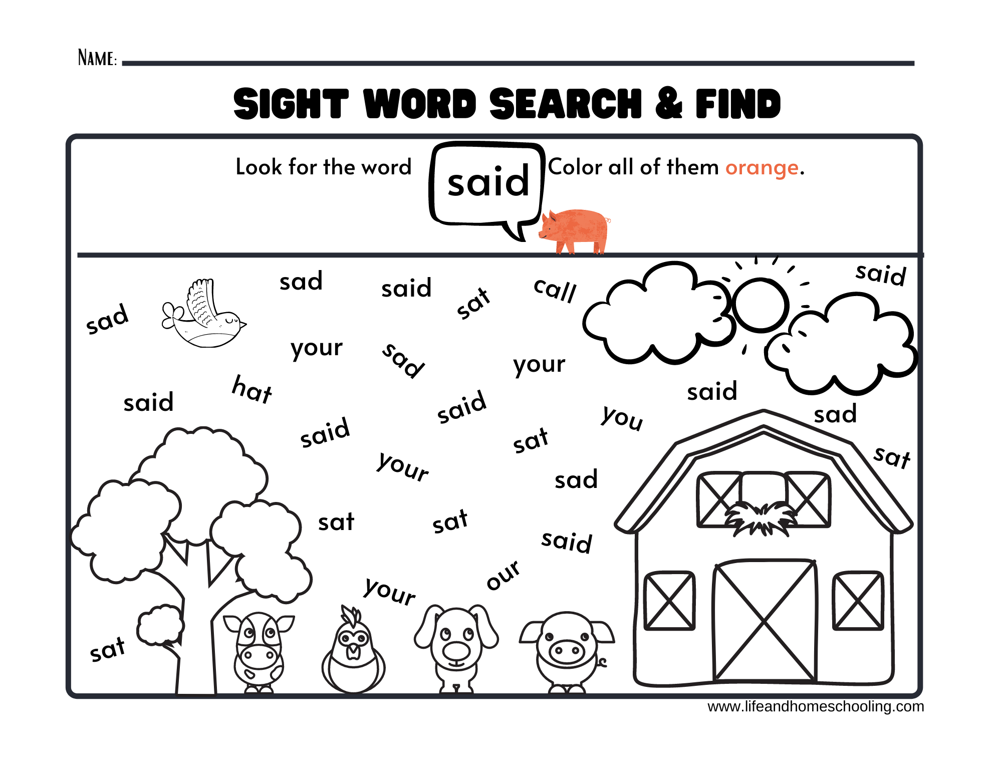 Sight Words Printable Activity Worksheets Made By Teachers 100 Printable Let S Learn Fry 1st Hundred Sight Words Worksheets Kindergarten 1st Grade Handwriting And Spelling Activity Etsy Denmark