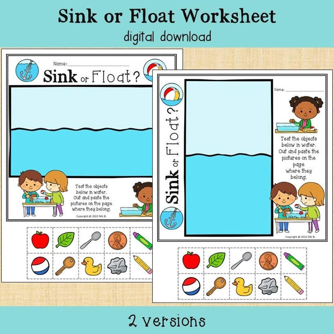 Sink Or Float Recording Sheet By Teach Simple