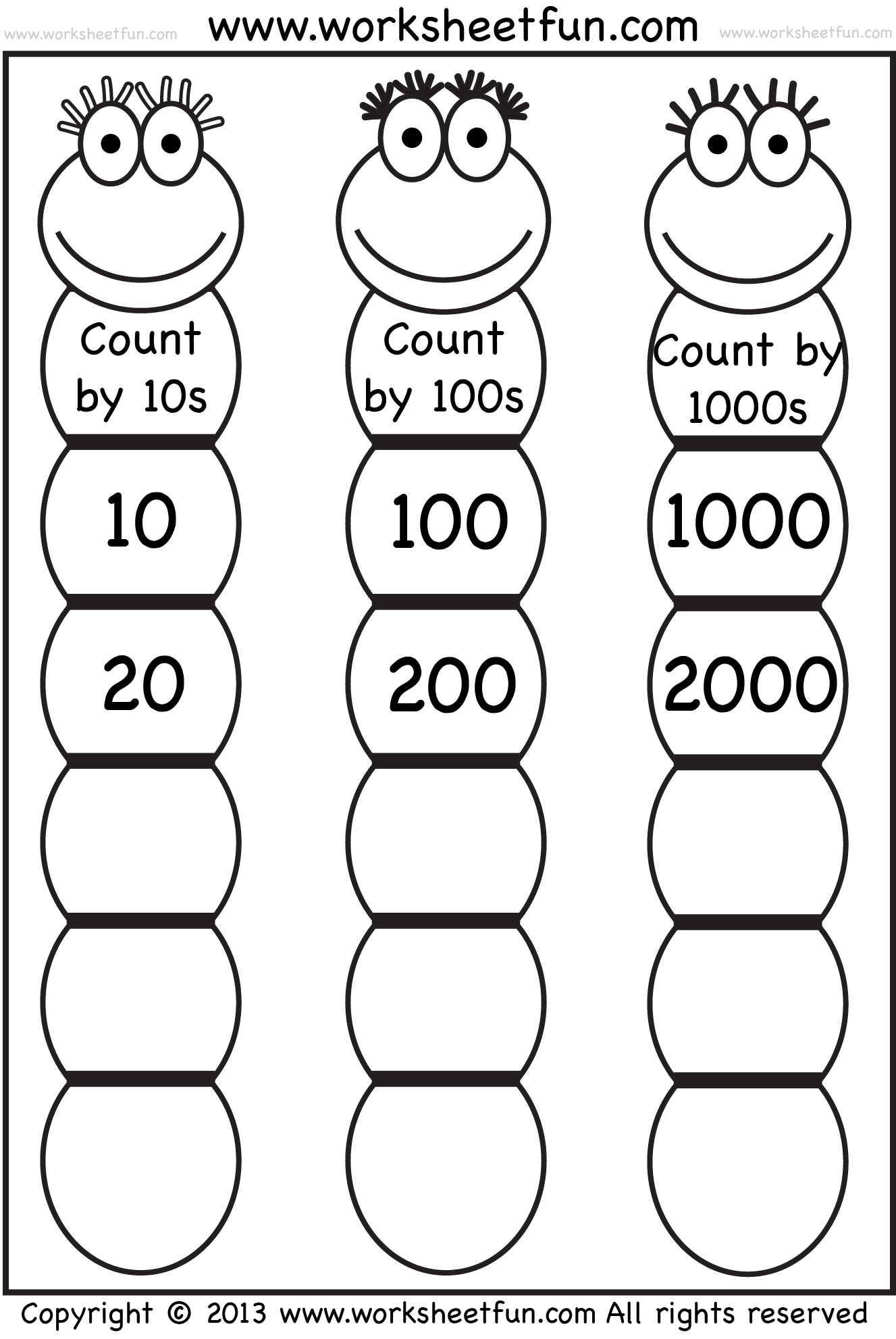Skip Counting By 10 100 And 1000 FREE Printable Worksheets Worksheetfun Skip Counting By 10 100 And 1000 FREE Printable Worksheets Worksheetfun
