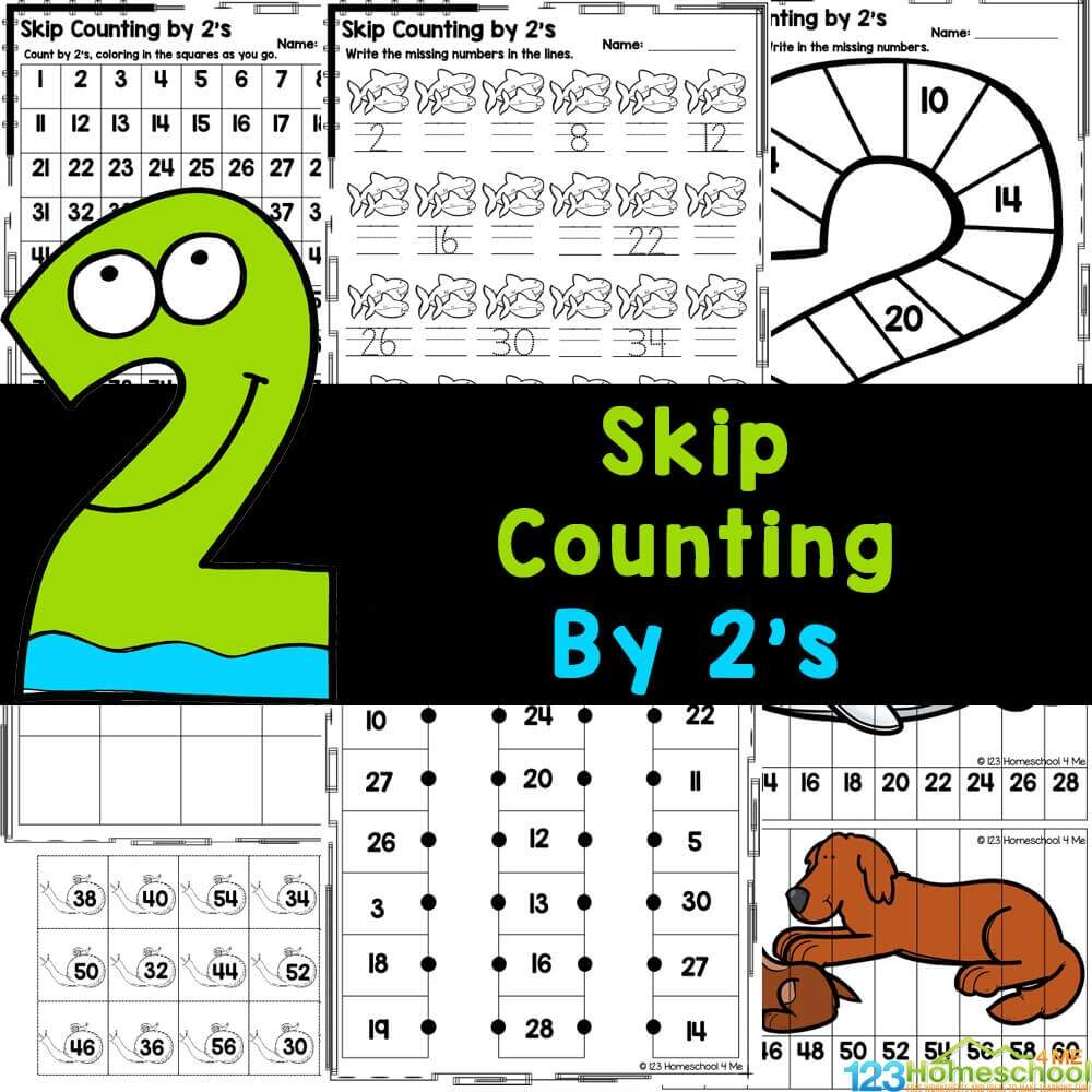 Skip Counting By 2 Worksheets Skip Counting By 2 Worksheets