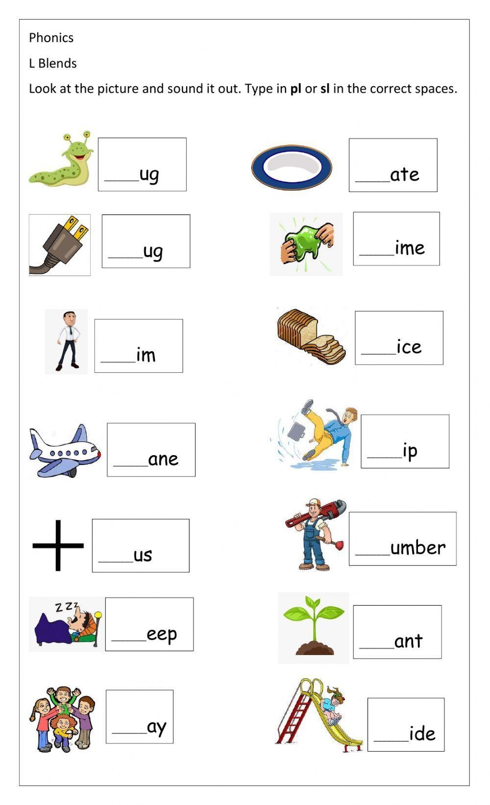 Sl Pl Blends Worksheet Worksheets Library Sl Pl Blends Worksheet Worksheets Library
