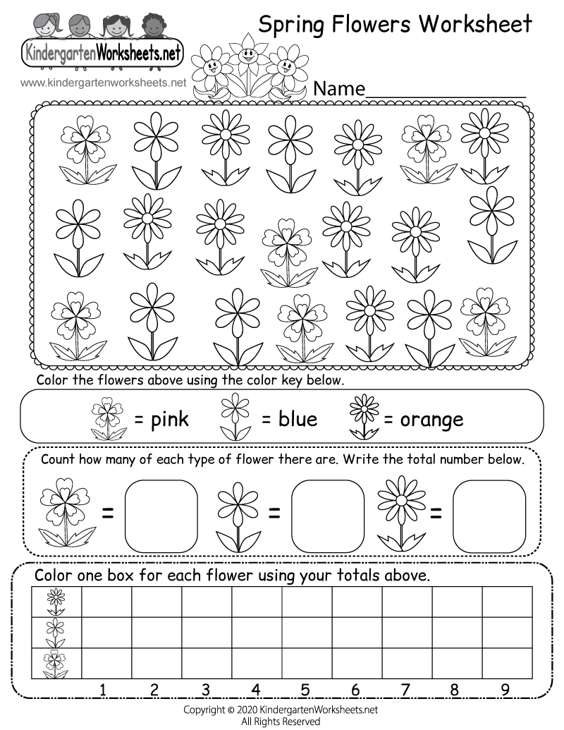 Spring Flowers Worksheet Free Printable Digital PDF Spring Flowers Worksheet Free Printable Digital PDF