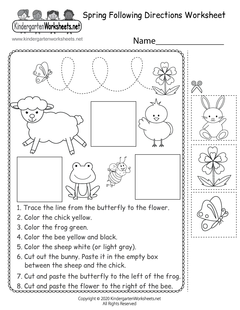 Spring Following Directions Worksheet Free Printable Digital PDF Spring Following Directions Worksheet Free Printable Digital PDF
