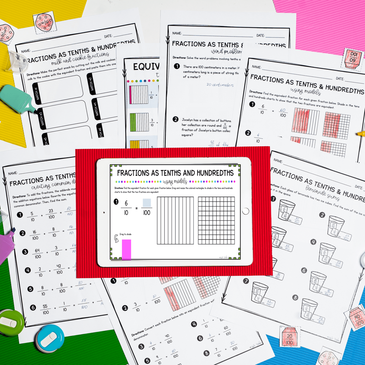 Tenths And Hundredths 4th Grade Math Print Digital 4 NF C 5 MagiCore Tenths And Hundredths 4th Grade Math Print Digital 4 NF C 5 MagiCore