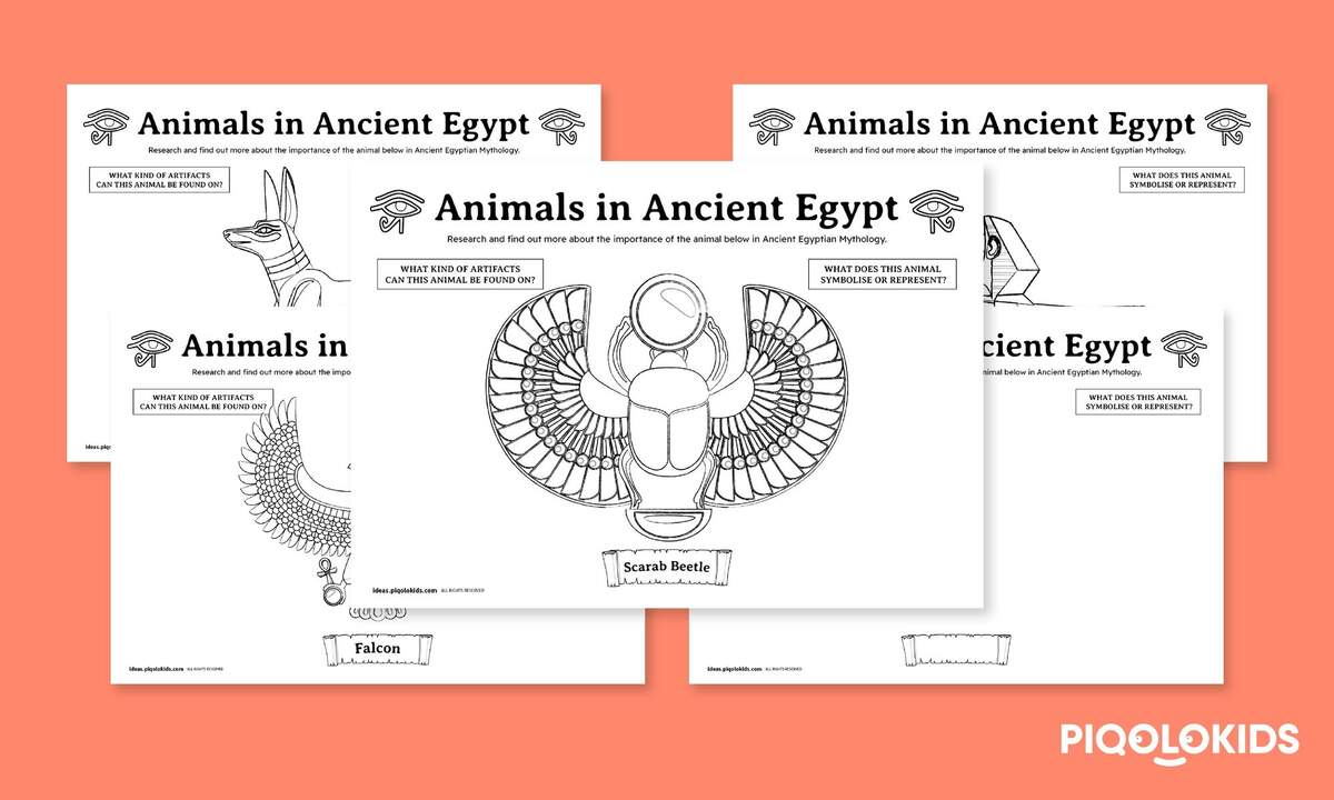 The Animals Of Ancient Egypt Creative Printable History Worksheets The Animals Of Ancient Egypt Creative Printable History Worksheets