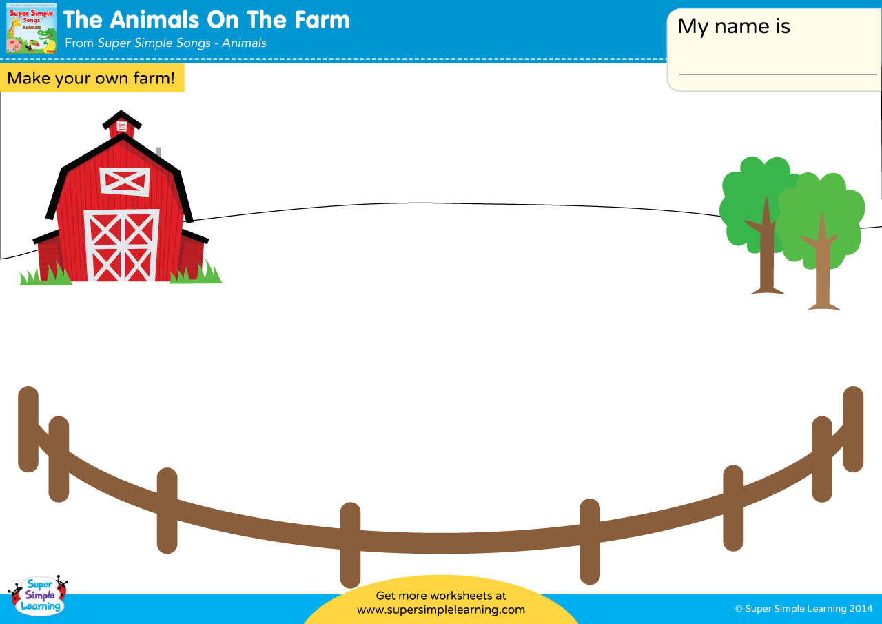 The Animals On The Farm Worksheet Make Your Own Farm Super Simple The Animals On The Farm Worksheet Make Your Own Farm Super Simple