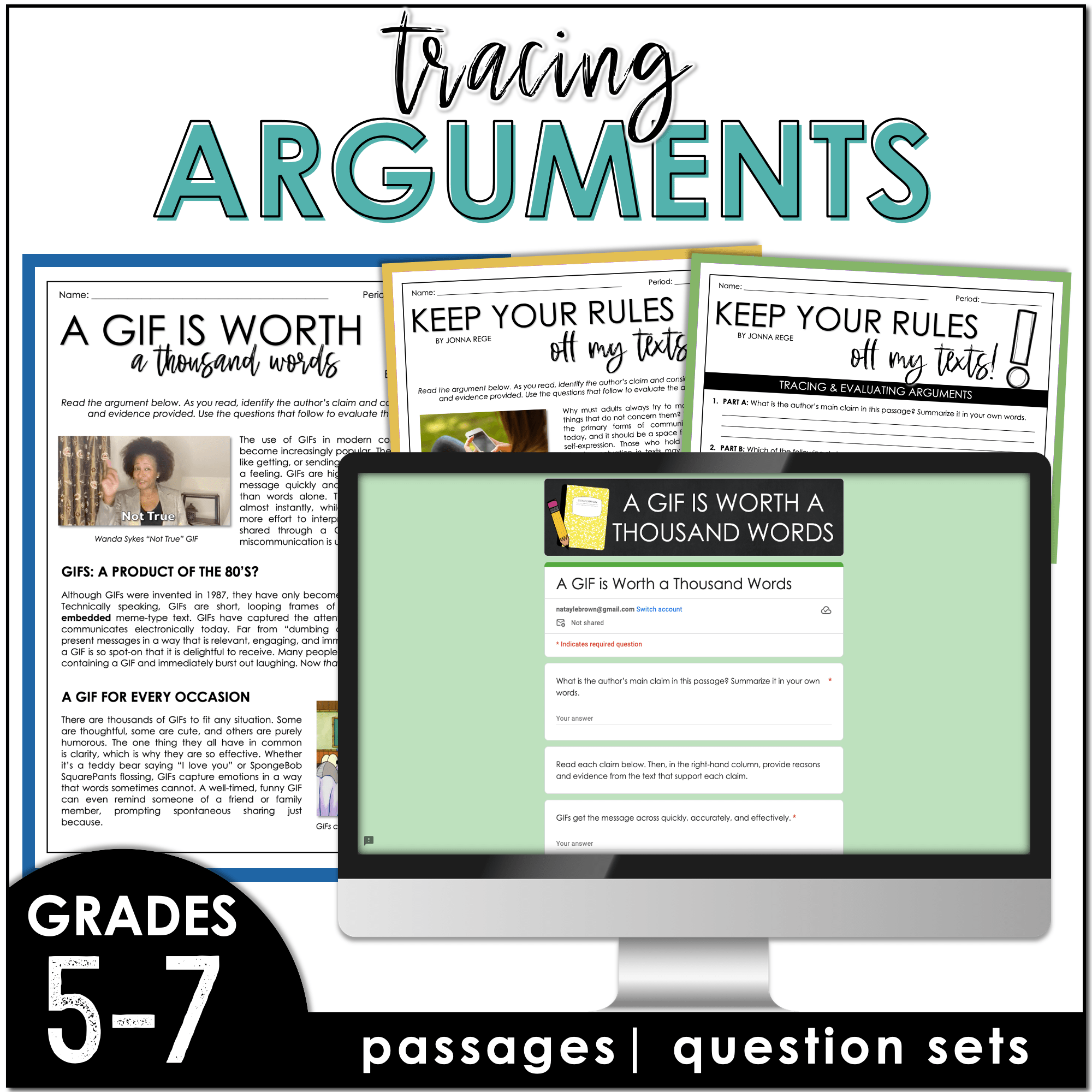 Tracing And Evaluating Arguments Passages Questions For RI 6 8 Tracing And Evaluating Arguments Passages Questions For RI 6 8