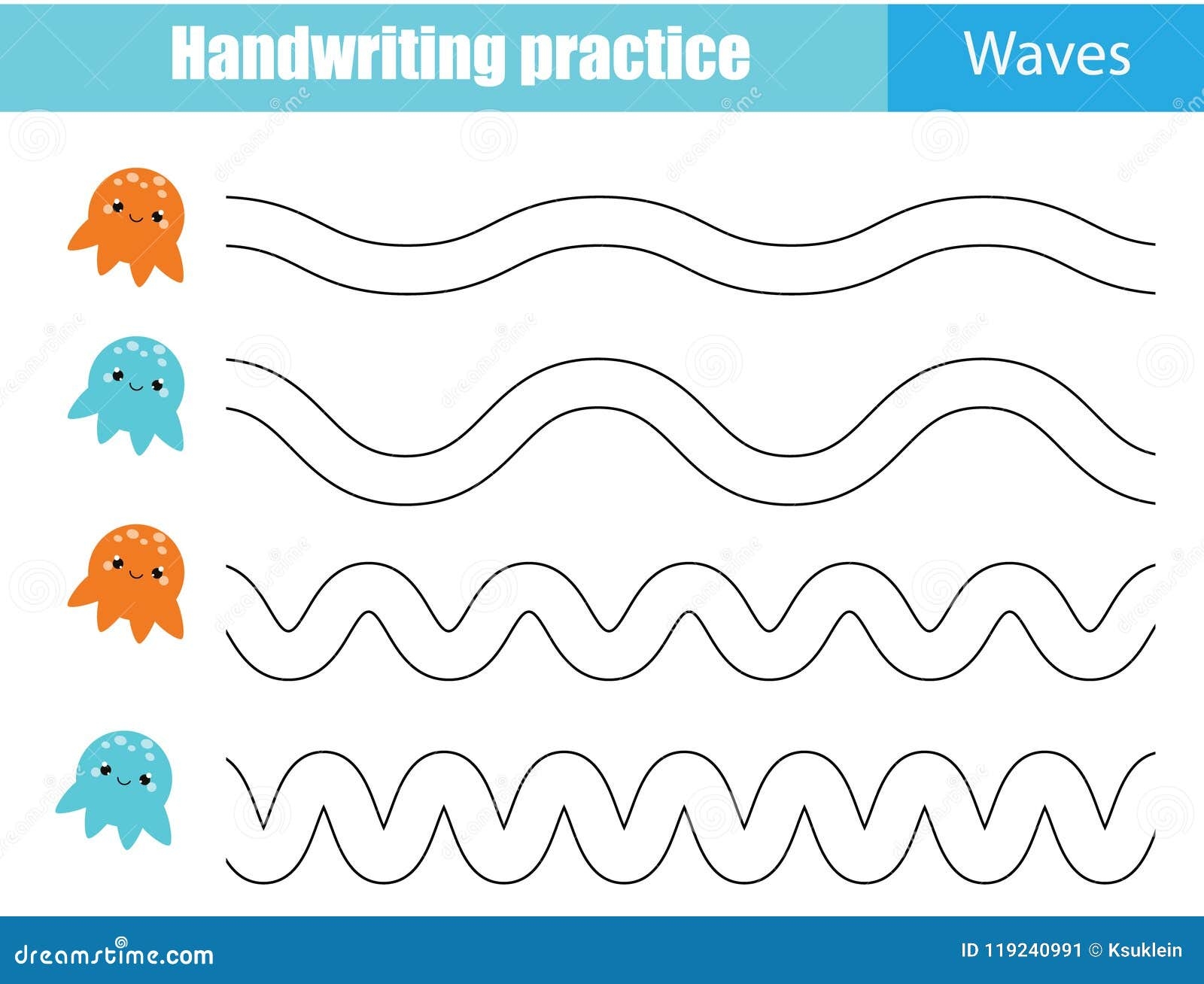 Tracing Waves Stock Illustrations 789 Tracing Waves Stock Illustrations Vectors Clipart Dreamstime Printable Waves Worksheets Download
