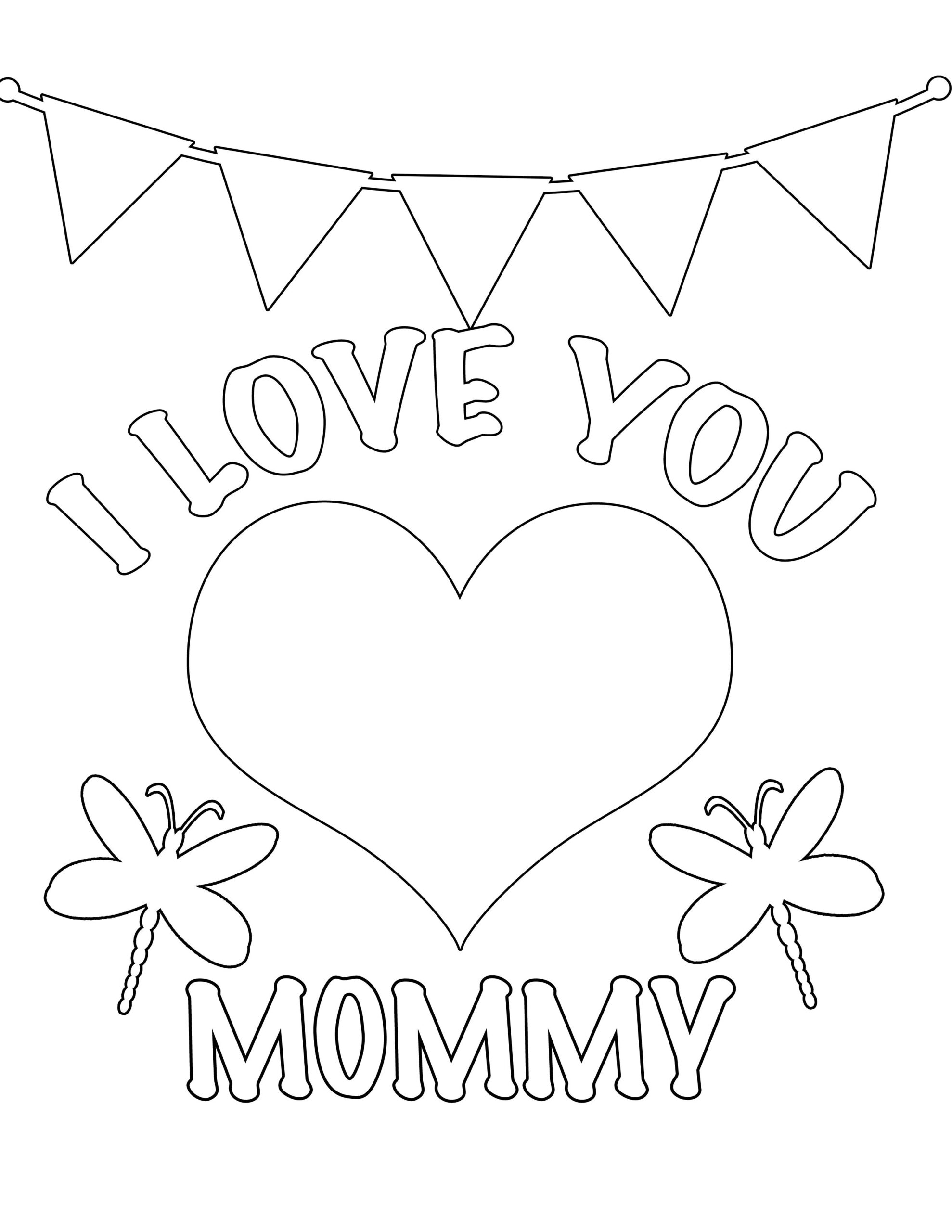 Valentines Day Poster I Love My Mom Coloring Pages At Free Printable Valentines Coloring Pages Toddler