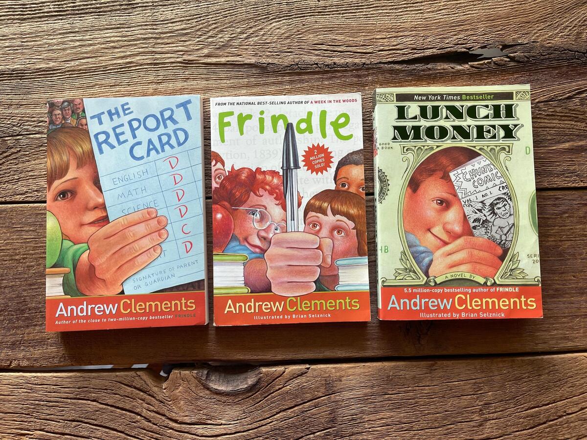 Vintage Andrew Clements Books You Choose Lunch Money The Report Card Frindle Etsy Ireland
