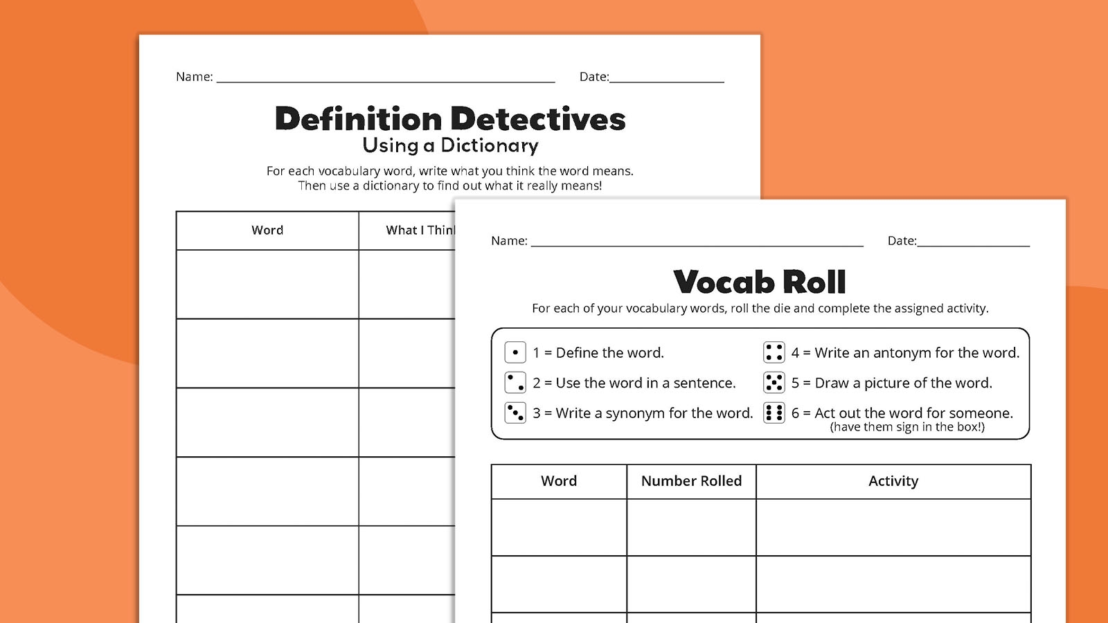 Tracing Words Vocabulary Worksheet Free Printable Digital PDF