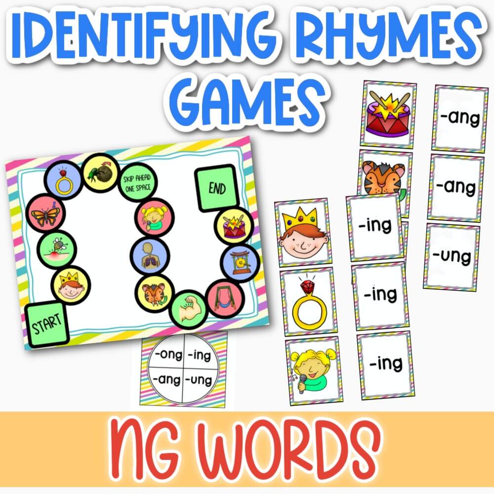 Words With NG NG Ending Words Free Games Worksheets